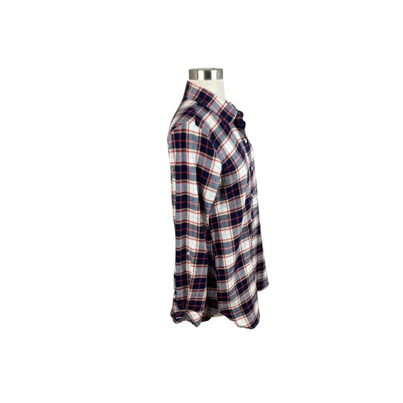 Barbour NEW Windbound Shirt in Cloud Check Navy Red w/ Pockets Tunic Size 6 - Picture 2 of 5
